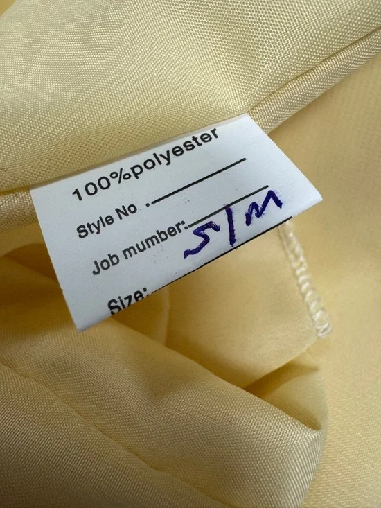 Sunshine Yellow Tiered Ruffle Corset Women’s Formal Dress Size S/M NWT - Picture 9 of 10